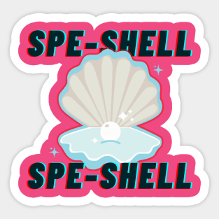 Funny Sea Shell Sticker